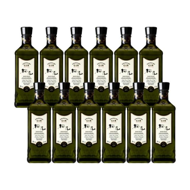 サクラオB&D 桜尾ジンオリジナル 700ml 12本 クラフトジン 取り寄せ商品 送料無料