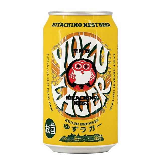 ビール クラフトビール 常陸野ネストビール ゆずラガー 350ml缶 24本 木内酒造 茨城 送料無料 取り寄せ品_1
