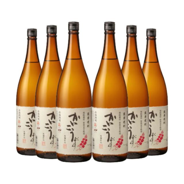 吹上焼酎 かいこうず 25度 芋 焼酎 いも 1800ml 6本 1ケース 取り寄せ品 送料無料
