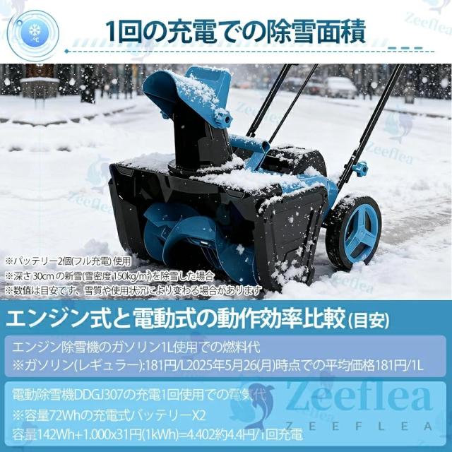 充電式 電動除雪機 除雪機 小型 手押し式 コードレス除雪機 家庭用 LEDライト付き 除雪器具 軽量 電動除雪スコップ 操作簡単 安全スイッチ 自走式電動除雪機 大容量バッテリー 21V 除雪幅56cm 除雪深33cm 射程距離7.6m 降雪 清掃 駐車場_14