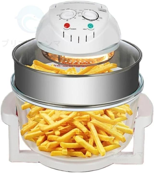 【透明窓】ノンフライヤー 電気フライヤー 業務用 家庭用 串揚げ 卓上 フライヤー 食洗機OK 360°空気循環 電気 ディープフライヤー 12L卓上フライヤー 家庭用 多機能 温度調節可能 操作簡単 ミニフライヤー フライヤー 揚げ物 防錆性あり_1