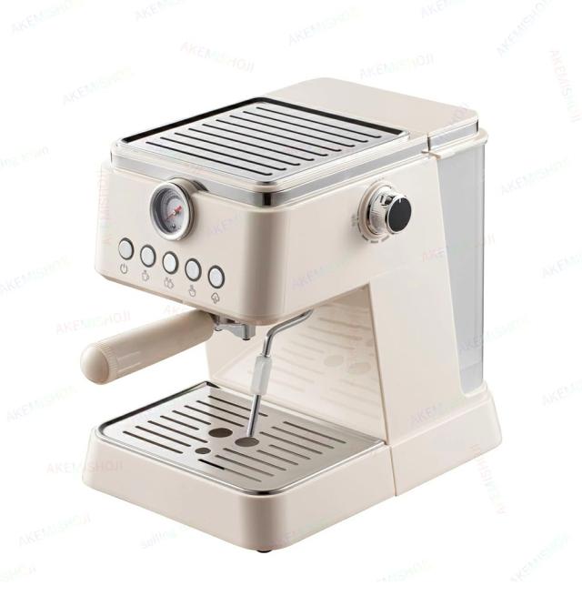 エスプレッソマシン 家庭用 コーヒーメーカー コーヒーマシン ミルク泡立て器 20Bar圧力 ミルク泡立て機能付き カップ加熱機能 シングルカップ/ダブルカップモード 1000ml 半自動 家庭用 お手入れ簡単 粉対応 コーヒー ギフト