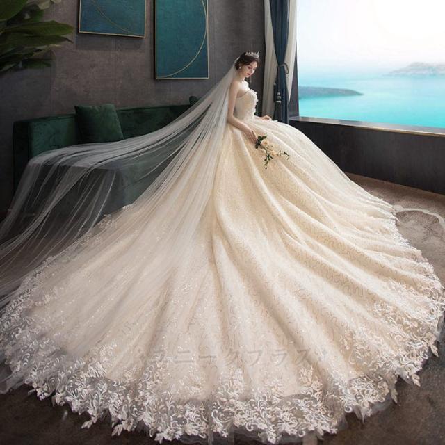 ウエディングドレス 高級 オフショルダー 天使 上品 Aライン キラキラ ドレス 結婚式 花嫁ドレス 披露宴 お嬢様 パーティードレス パーティードレス ワンピース wedding dress 演奏会 司会者 発表会