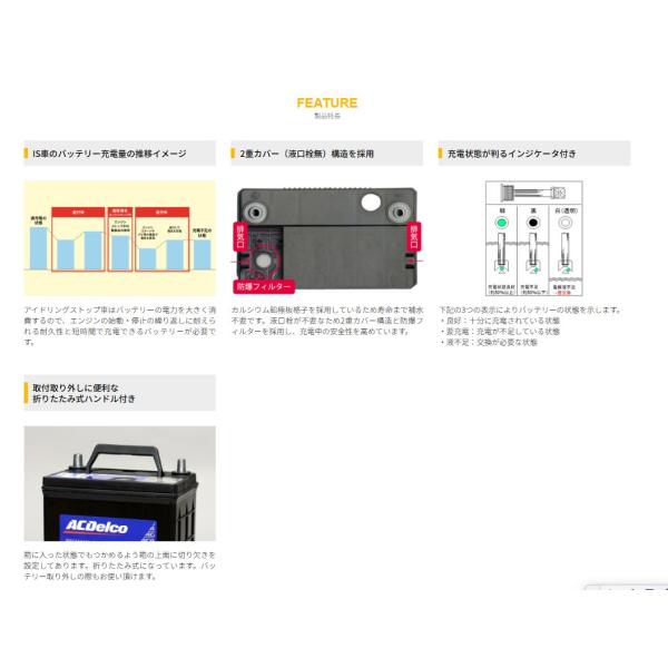 EFBQ-85  ACデルコ ACDelco エーシーデルコ アイドリング立ちふさがる車相応う EFB蓄電池 EFBQ85 Q-85 Q-55 D23L