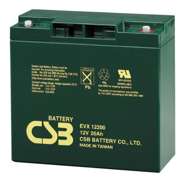 EVX12200 小形制御弁式密閉形鉛蓄電池 12V-20Ah CSB サイクルバッテリー 16,660円