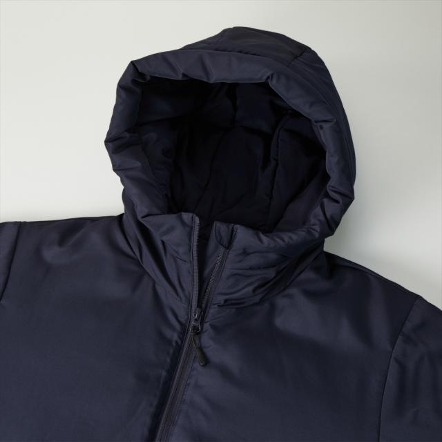 オール・ベーシックス フェイクダウンジャケット 中綿 フード付き U.S.ARMY ロゴプリント シームレス 中綿ジャケット パデッドジャケット アウター アメカジ ミリタリー メンズ レディース ユニセックス