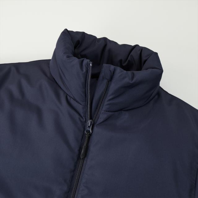 オール・ベーシックス フェイクダウンジャケット 中綿 スタンドカラー U.S.ARMY ロゴプリント シームレス 中綿ジャケット パデッドジャケット アウター アメカジ ミリタリー メンズ レディース ユニセックス