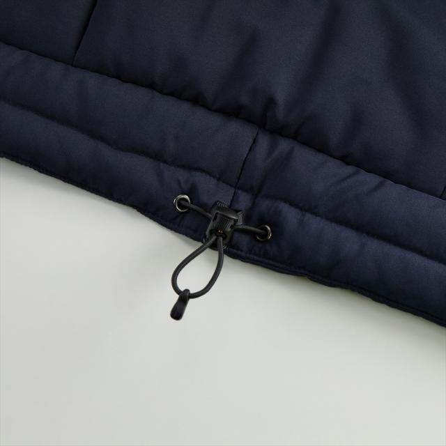 オール・ベーシックス フェイクダウンジャケット 中綿 スタンドカラー U.S.ARMY ロゴプリント シームレス 中綿ジャケット パデッドジャケット アウター アメカジ ミリタリー メンズ レディース ユニセックス