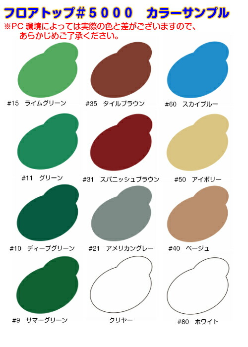 アトミクス フロアトップ#5000 15Kg 各色_1
