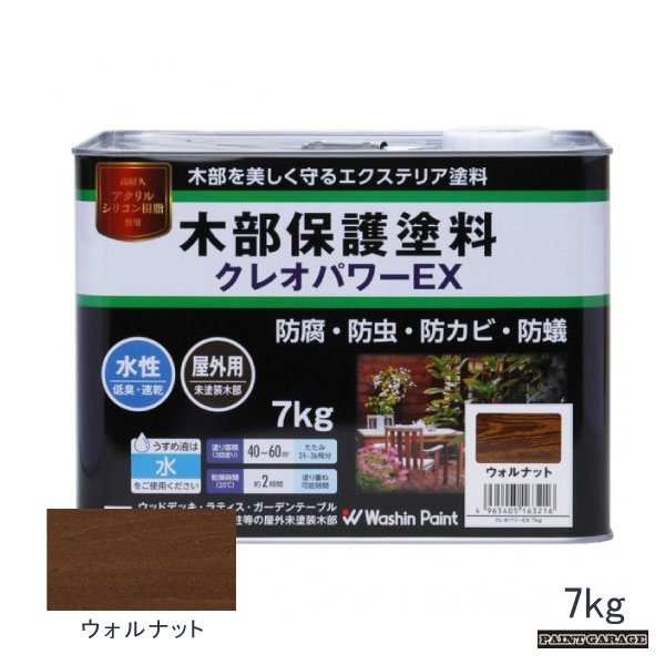 和信 水性クレオパワーEX 7kg ウォルナット