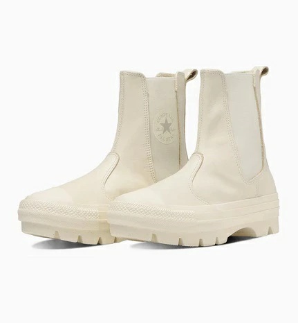 【SALE】【CONVERSE】LEATHER ALL STAR (R) SG CHUNK SHIN-HI 1SD268 IVORY レザー　オールスター　(R)　ＳＧ　チャンク　アイボリー ＳＨＩＮ-ＨＩ サイドゴアブーツ メンズ レディース スニーカー 大人靴