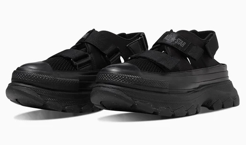【SALE】【CONVERSE】ALL STAR (R) TREKWAVE SANDAL OX 1SD840 BLACKMONOCHROME コンバース オールスター (R) トレックウエーブ サンダル OX ブラックモノクローム オールスター メンズ レディース スニーカーサンダル 厚底 黒色