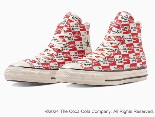 【SALE】【CONVERSE】1SE026 ALL STAR US Coca-Cola CK HI RED/WHITE コンバース オールスター US コカ･コーラ CK HI レッド/ホワイト スニーカー メンズ レディース ハイカット コラボ