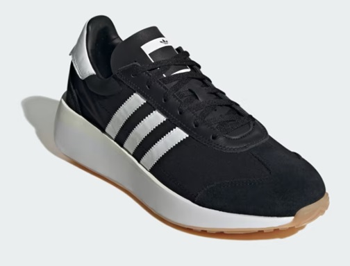 【SALE】【adidas】IF8407 COUNTRY XLG BLACK アディダス カントリー ブラック メンズ スニーカー ローカット シューズ 3本ライン 大人靴