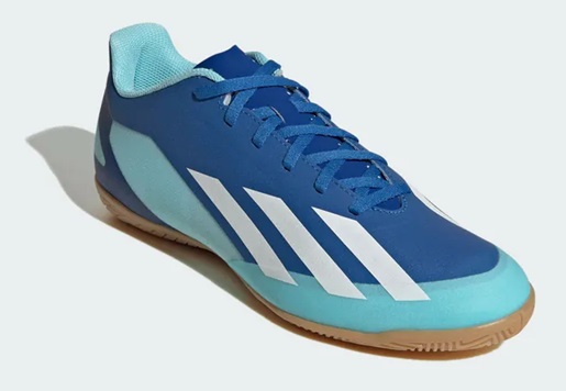 【adidas】IE1585 X CRAZY FAST.4 IN BLUE アディダス エックス クレイジーファスト ブルー メンズ スニーカー  フットサルシューズ 3本ライン 大人靴