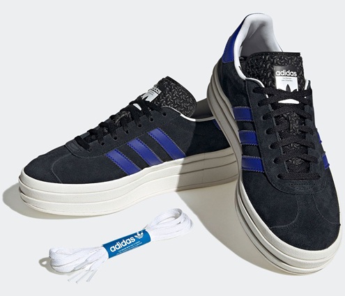 【adidas】HQ4408 adidas GAZELLE BOLD W BLACK アディダス ガゼルボールド ブラック レディース スニーカー  厚底 ローカット シューズ 大人靴