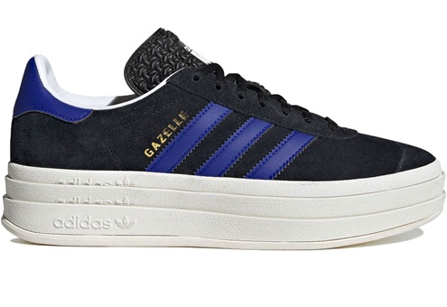 【adidas】HQ4408 adidas GAZELLE BOLD W BLACK アディダス ガゼルボールド ブラック レディース スニーカー 厚底 ローカット シューズ 大人靴_1