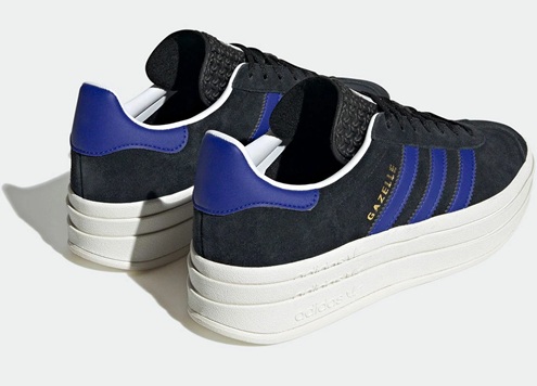 【adidas】HQ4408 adidas GAZELLE BOLD W BLACK アディダス ガゼルボールド ブラック レディース スニーカー 厚底 ローカット シューズ 大人靴_3