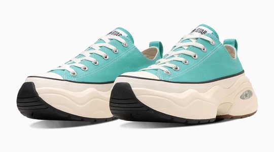 【CONVERSE】ALL STAR (R) SURGETRAINER OX LIGHTTURQUOISE コンバース オールスター (R) サージトレーナー ライトターコイズ スニーカー メンズ レディース  厚底