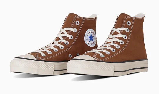 【CONVERSE】CANVAS ALL STAR J HI SADDLEBROWN コンバース オールスター サドルブラウン MADE IN JAPAN 日本製 国産 スニーカー ハイカット 大人靴 シューズ カジュアル メンズ レディース
