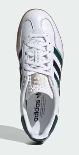 【adidas】IE2957 GAZELLE INDOOR W WHITE/GREEN アディダス ガゼル インドア ホワイト/グリーン レディース スニーカー ローカット シューズ 大人靴_2