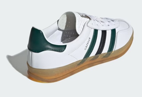 【adidas】IE2957 GAZELLE INDOOR W WHITE/GREEN アディダス ガゼル インドア ホワイト/グリーン レディース スニーカー ローカット シューズ 大人靴_3