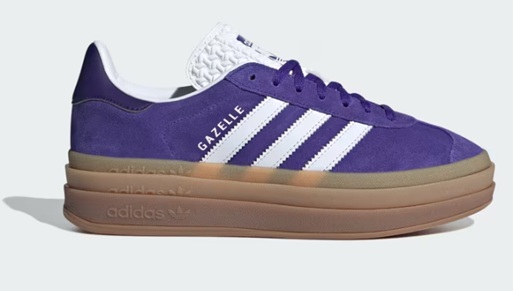 【adidas】IE0419 adidas GAZELLE BOLD W PURPLE アディダス ガゼルボールド パープル レディース スニーカー 厚底 ローカット シューズ 大人靴_1