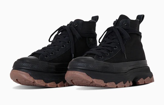 【CONVERSE】1SE258 ALL STAR  (R) TREKWAVE BT HI BLACK コンバース オールスター トレックウエーブ ブラック ハイカット カジュアル  レディース メンズ 大人靴 厚底