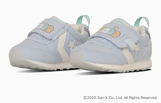 【CONVERSE】7SE498 BABY RS SUMIKKOGURASHI SAX/MINT コンバース ベビー すみっコぐらし サックス/ミント カジュアル キッズ 子供靴 ランニングシューズ スニーカー コラボ 運動靴 通園 通学