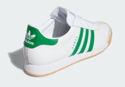 【adidas】JH9078 SAMOA WHITE/GREEN アディダス サモア ホワイト/グリーン メンズ スニーカー ローカット シューズ 大人靴_3