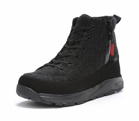 【SALE】【HI-TEC】HT WT022 BLACK ORNIS TALL WP ハイテック オルニス ブラック ウィンター スノー スニーカー ブーツ 透湿防水 氷上防滑 抗菌防臭 吸湿速乾 メンズ レディース