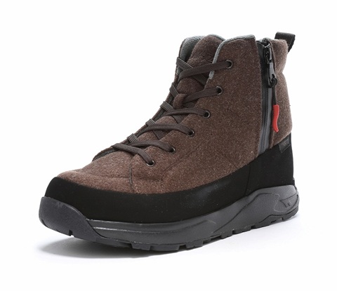 【SALE】【HI-TEC】HT WT022 BROWN ORNIS TALL WP ハイテック オルニス ブラウン ウィンター スノー スニーカー ブーツ 透湿防水 氷上防滑 抗菌防臭 吸湿速乾 メンズ レディース