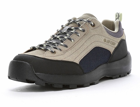 【HI-TEC】HT HK045 BEIGE/NAVY/SPROUT AORAKI II WP ベージュ/ネイビー/スプラウト アオラギ ハイテック メンズ レディース 透湿防水 抗菌防臭 アウトドアシューズ アウトドア スニーカー キャンプ  大人靴 ローカット ハイキング
