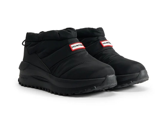 【SALE】【HUNTER】UFF7002NYL-BLK PUFFED TRAVEL FLOW TRAINER BLACK ハンター パフド トラベル フロー トレーナー ブラック スリッポン ブーツ 大人靴 レディース 冬靴 保温 軽量 耐水
