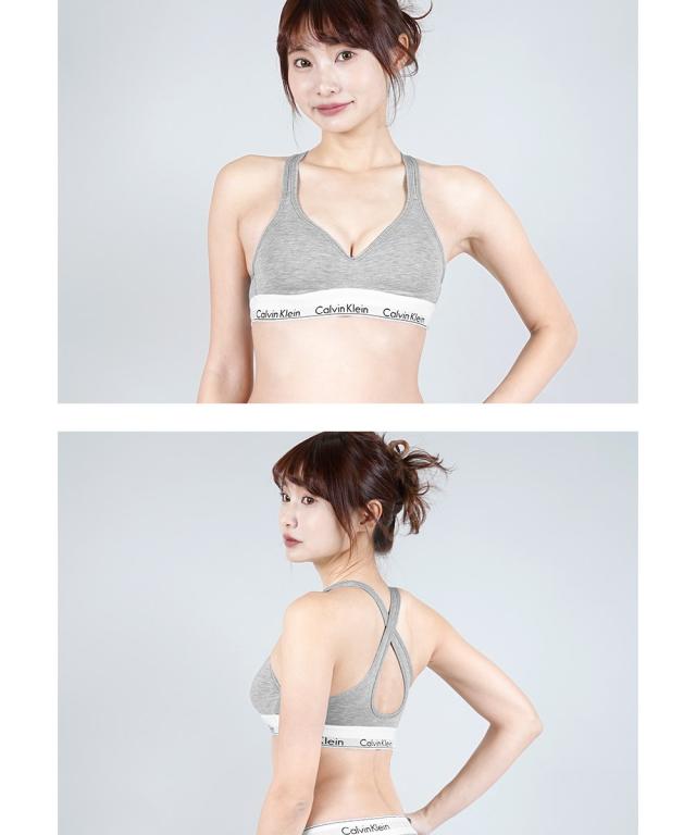 カルバンクライン レディース 下着 スポーツブラ 女性 Calvin Klein アンダーウェア 高級 スポーツ ジム ヨガ スポブラ ノンワイヤー コットン カップ付き 無地 ロゴ ブランド 女性 婦人 プレゼント プチギフト 誕生日プレゼント 彼女 妻 ギフト 記念日_4