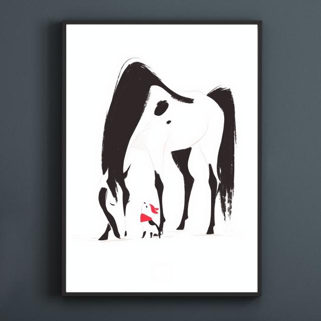 【福寿（2026年） - チワワ犬 No.3】午年・馬・謹賀新年・賀正・新春・迎春・子犬・ペットロス・うちの子・記念日・アートポスター・犬の絵・犬のイラスト・ギフト・プレゼント