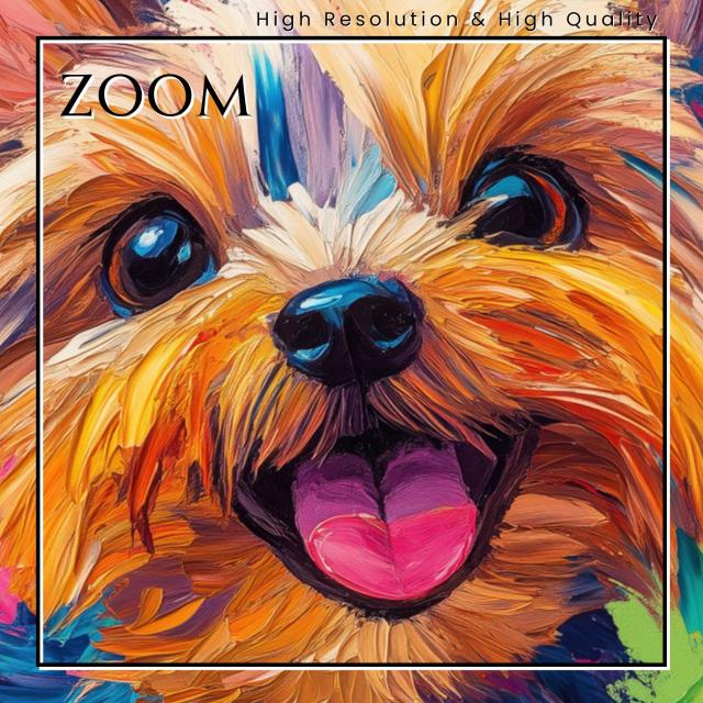 虹色の人生 - ヨーキー・ヨークシャーテリア犬 No.2】レインボー