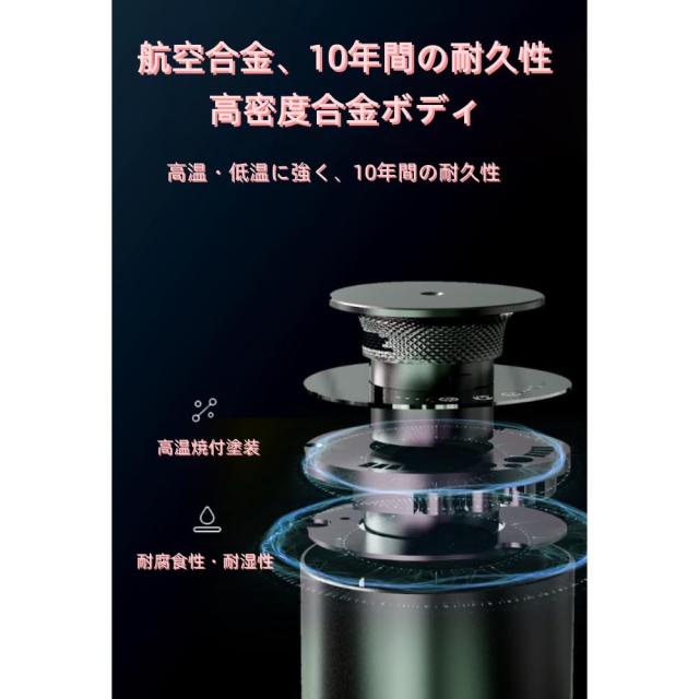 スマートフレグランスディフューザー、2液式芳香剤、全自動ディフューザー、家庭用フレグランスディフューザー（芳香液は付属しておりません、別途ご購入ください）。 (ブラック,本体（芳香液を除く）)_1