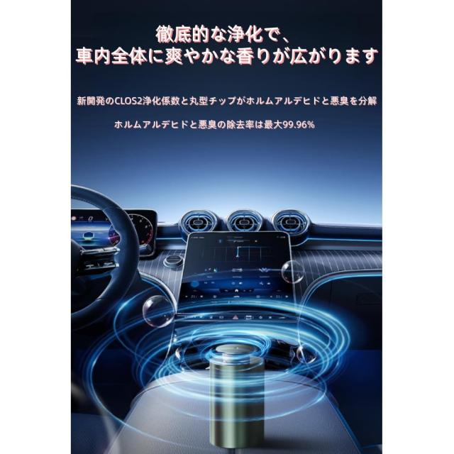 スマートフレグランスディフューザー、2液式芳香剤、全自動ディフューザー、家庭用フレグランスディフューザー（芳香液は付属しておりません、別途ご購入ください）。 (ブラック,本体（芳香液を除く）)_3