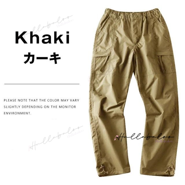 【２OFF!】カーゴパンツ メンズ 作業着 前開き 速乾 ゆったり 太め 大きいサイズ チノパンツ ワイドカーゴパンツ アウトドア ずぼん ウエストゴム カジュアル リラックス メンズパンツ ワイド ロング アウトドア 春服 秋服_11