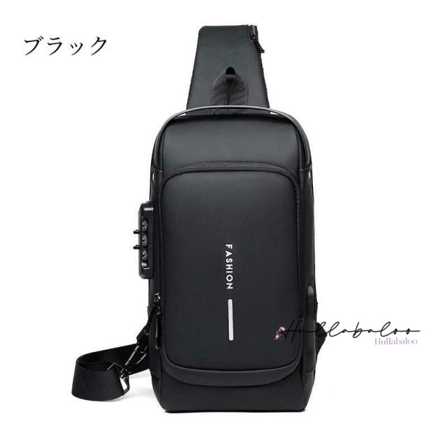 【おまけ付き】ボディバッグ ショルダーバッグ メンズ レディース 大容量 斜めがけ 肩掛け 防犯撥水 おしゃれ 通勤 通学 アウトドア 旅行 スリ 対策 バッグ usb充電ポート付き ワンショルダー スタイリッシュ 防水 出張 多機能 旅行 カバン クリスマス_15