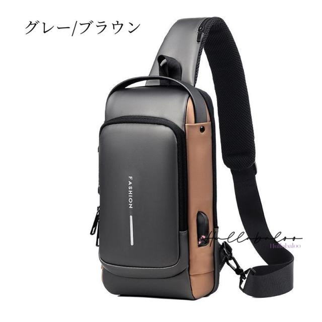 【おまけ付き】ボディバッグ ショルダーバッグ メンズ レディース 大容量 斜めがけ 肩掛け 防犯撥水 おしゃれ 通勤 通学 アウトドア 旅行 スリ 対策 バッグ usb充電ポート付き ワンショルダー スタイリッシュ 防水 出張 多機能 旅行 カバン クリスマス_17