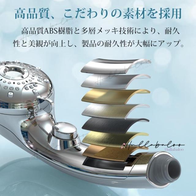 シャワーヘッド マイクロナノバブル 節水90％ ミスト 手元止水 6段階水流 美髪 肌ケア 美肌 増圧 毛穴汚れ除去 保温 保湿 節水 高洗浄力 シャワー 高水圧 ナノバブルシャワーヘッド ギフト 母の日 父の日 プレゼント_19