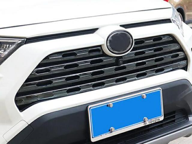 トヨタ 50系 RAV4 ステンレス製 フロントグリル カバー 1台分セット ガーニッシュ パネル トリム バンパー エアロ 外装 アクセサリー カスタム パーツ 【カー用品のお店BeeTech】カスタマイズ 車用品 ドレスアップ 外装パーツ_7