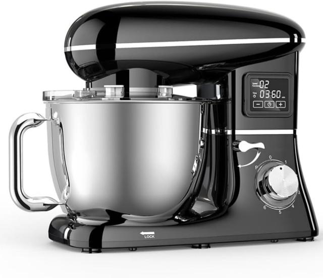 スタンド ミキサー パンこね機 発酵一体型 大容量 6段階速度調節 低騒音 防水設計 タイマー付き 卓上 家庭用 業務用 多機能 泡立て機 パン作り ケーキ こね 焼き機 高性能 静音設計 初心者簡単操作 プロ対応 人気 ベーカリー用 おすすめ 新型 家電