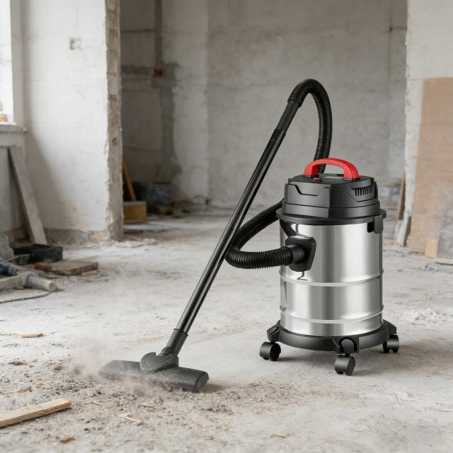 強力吸引 乾湿両用掃除機 家庭用 業務用 25L 大容量 バキュームクリーナー 集塵機 四重フィルター ステンレスタンク ブロワー機能 全方位キャスター オフィス 店舗 工事 リフォーム用 簡単操作 高集塵 清潔排気 多機能掃除機_12