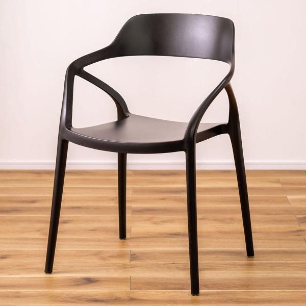 チェア 椅子 1脚 座面広め 完成品 一人掛け 1人用 ひとりがけ スタッキング 積み重ね スタイリッシュ シンプル デザインチェア 撥水 PP 韓国インテリア ID012