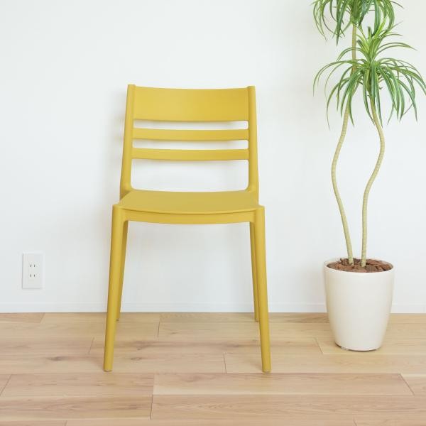 チェア 1脚 ダイニングチェア 椅子 イス リビング シンプル 白 ガーデン テラス ベランダ スタッキング 積み重ね 肘なし ひじなし 完成品 撥水 1人 ID012