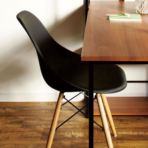 ダイニングチェア 1脚 イームズチェア DAW デザイナーズチェア チェア 椅子 デスクチェア 一人掛け ひとりがけ 1人用 おしゃれ 天然木脚 ポリプロピレン ID012