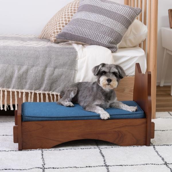 ペットベッド 小型犬 幅40 犬 猫 木製 天然木 すのこ コンパクト 省スペース おしゃれ イヌ ネコ ペット用品 ドッグベッド キャットベッド シンプル 北欧 ID012